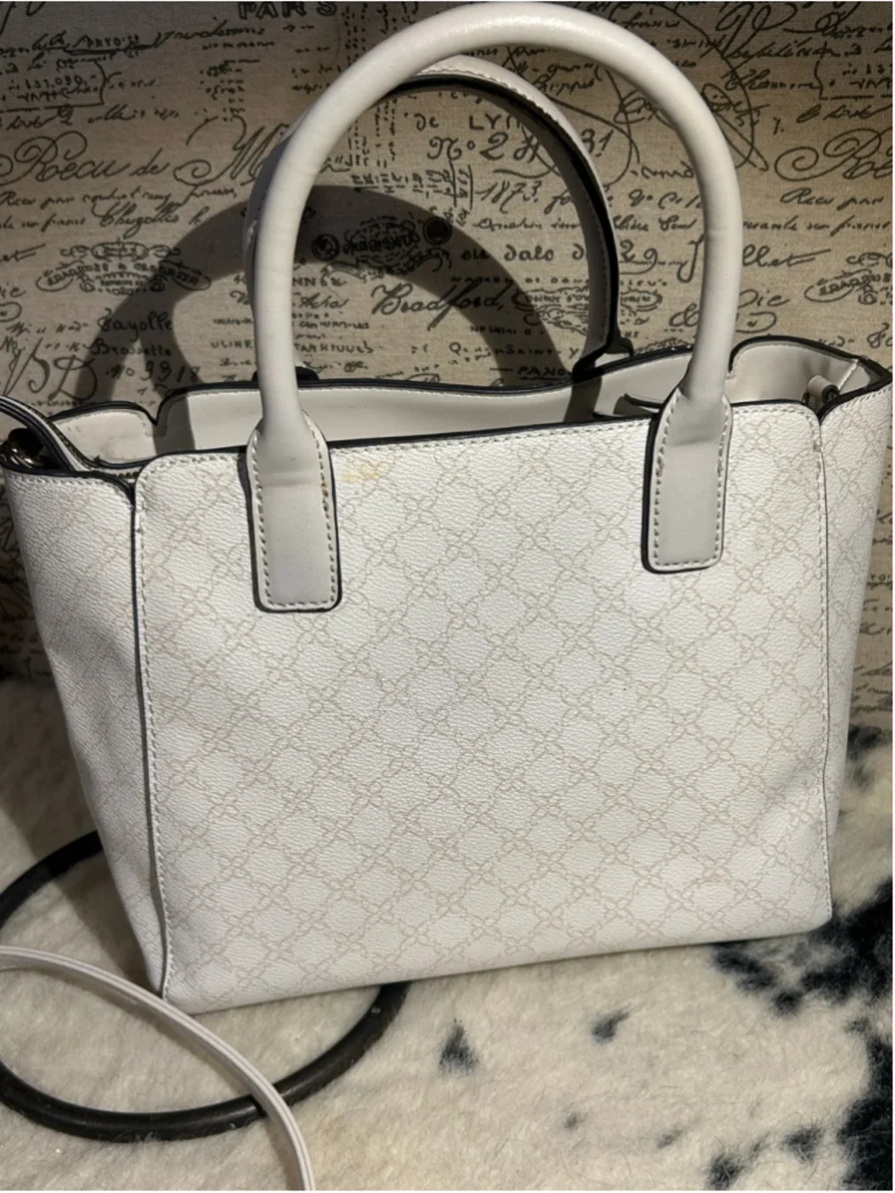 Women's Nine West Satchel Bag One Size White Gold